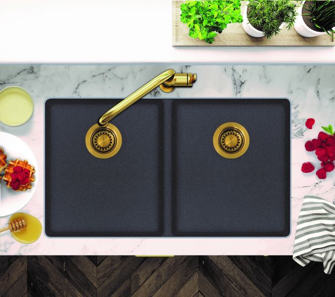 Clearwater Nova 2 Two Bowl Undermount Slate Granite Kitchen Sink 810 x 480 #3